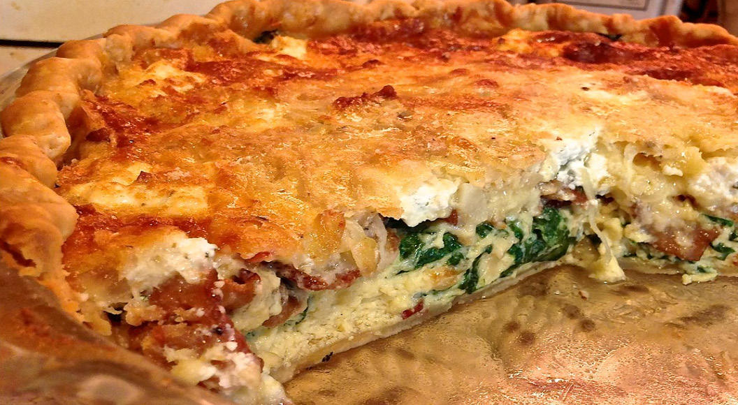 Bacon, Cheese & Spinach Quiche | AgOnline